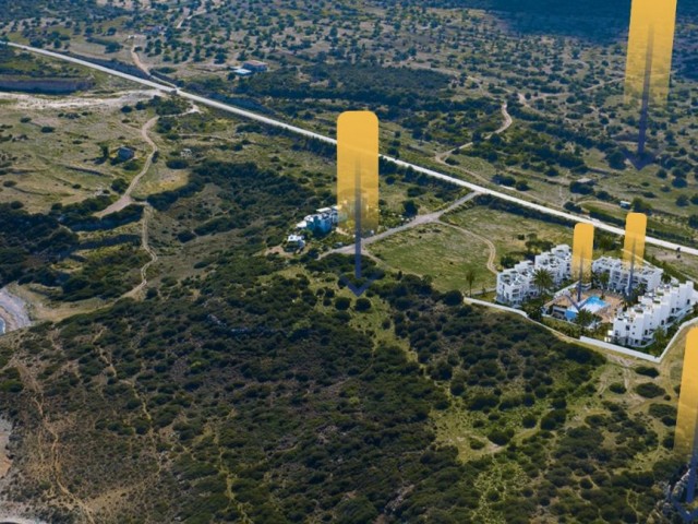 1+1 Wohnung mit Panoramablick auf die Berge und das Meer in Tatlısu vom Eigentümer