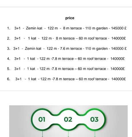 A) Gazimağusa Tuzla'da iki katlı binada satılık apartman dairesi . Li set