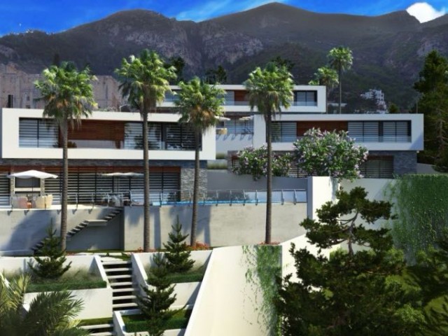 Ultra-Luxusvilla zum Verkauf mit türkischem Titel in Kyrenia