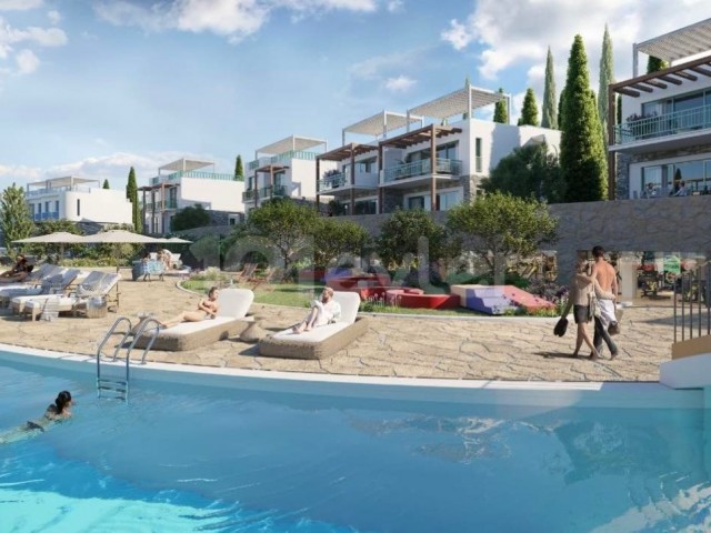2+1 BEACHFRONT FLATS WITH SHARED POOL IN CYPRUS GIRNE LAPTA