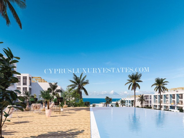 CYPRUS GIRNE ESENTEPE 250 METERS FROM THE SEA 1+1 DUPLEX PENTHOUSE FLATS