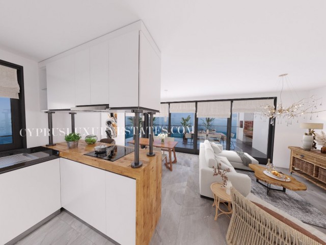  KİBRİS LEFKEDE LUXURY  AQUADA 1+1 PENTHOUSE DAİRE / BLOCK A