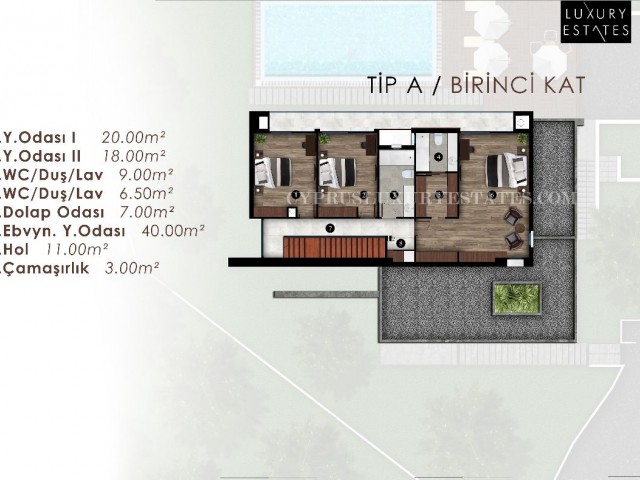 KİBRİS BELLAPAİS DE 4+1 LUXURY VİLLALAR 