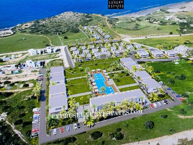 KİBRİS BAHCELİ'DE LUXURYBLUE RESORTDA  1+0 STUDİO  HAVUZLU DAİRELER DENİZE 100 METRE!