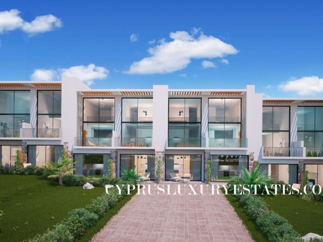 1+0 STUDIO PENTHOUSE FLATS WITH POOL AT LUXURYBLUE RESORT IN BAHCELI, CYPRUS, 100 METERS TO THE SEA!