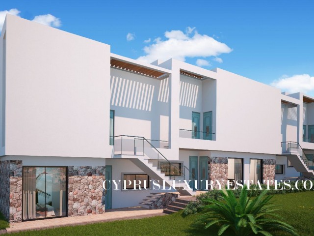 1+0 STUDIO PENTHOUSE FLATS WITH POOL AT LUXURYBLUE RESORT IN BAHCELI, CYPRUS, 100 METERS TO THE SEA!