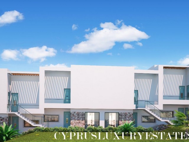 1+0 STUDIO PENTHOUSE FLATS WITH POOL AT LUXURYBLUE RESORT IN BAHCELI, CYPRUS, 100 METERS TO THE SEA!