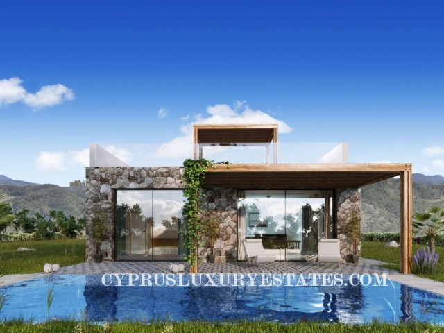 3+1 BUNGALOWS WITH PRIVATE POOL AT LUXURY BLUE RESORT IN BAHCELI, CYPRUS, 100 METERS FROM THE SEA!