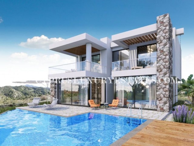 4+1 VILLAS WITH PRIVATE POOL AT CYPRUS BAHCELIDE LUXURY BLUE RESORT, 100 METERS FROM THE SEA!