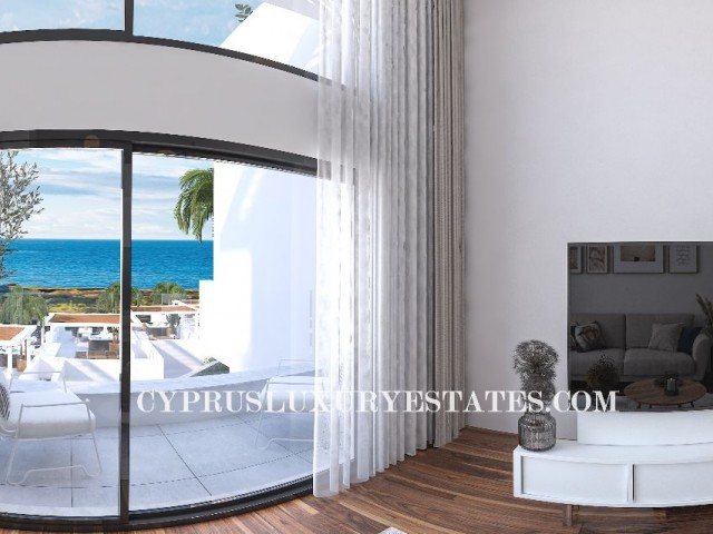 LUXURYSUNSET 2+1 PENTHOUSE FLATS IN CYPRUS GIRNE BAHCELİ 50 METERS TO THE SEA