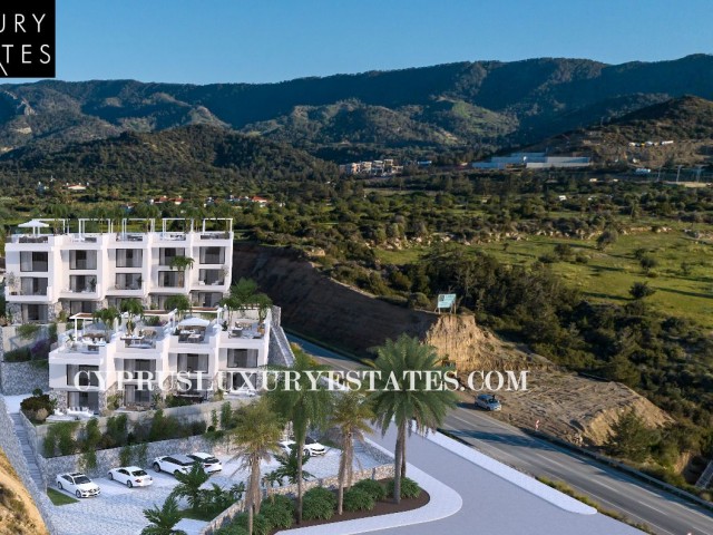 LUXURYSUNSET 2+1 PENTHOUSE FLATS IN CYPRUS GIRNE BAHCELİ 50 METERS TO THE SEA