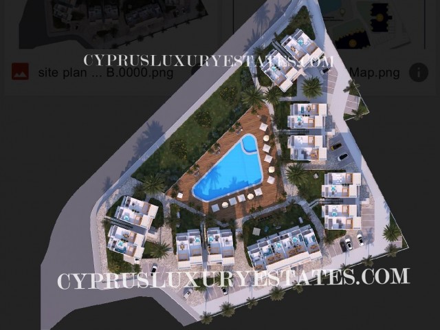 ZYPERN TATLİSU MARINA 1+1 DUPLEX-PENTHOUSE MIT GEMEINSAMEN POOL 200 METER ZUM MEER