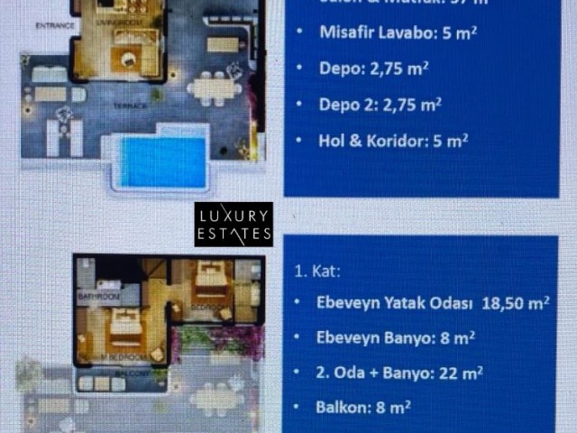 2+1 LUXURY PREMIUM VILLA IN KAYALAR, CYPRUS