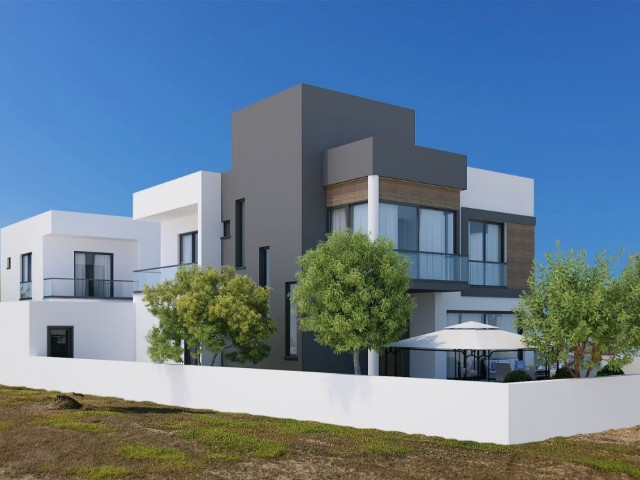 2 SINGLE DETACHED VILLAS WITH 4+1 LARGE LAND AREA TO BE FINISHED IN ALAYKOY