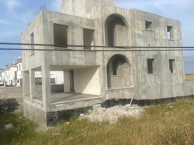 READY TO BE COMPLETED 3+1 FULLY DETACHED VILLA IN KANLIKÖY, THE DEVELOPING REGION OF NICOSIA