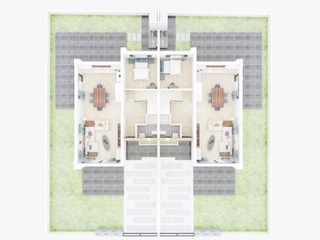 LAST 1 SEMI-DETACHED 3+1 VILLA IN BOGAZ (DELIVERY WITHIN 2 MONTHS)