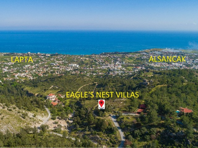 Villa with High Location and Magnificent Views in Kyrenia-Lapta