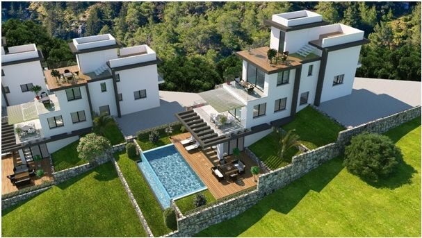 Villa with High Location and Magnificent Views in Kyrenia-Lapta