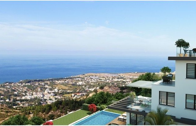 Villa with High Location and Magnificent Views in Kyrenia-Lapta