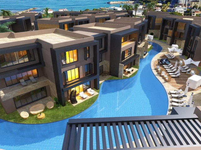 3-Zimmer-Loft-Wohnung nur wenige Minuten zu Fuß vom Mittelmeer in Kyrenia ** ** 