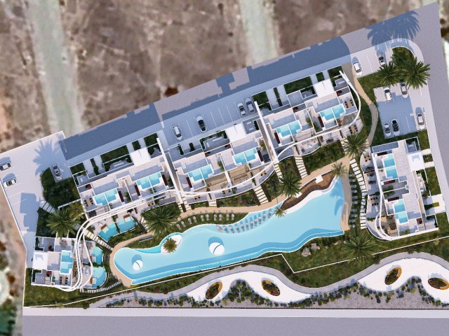 Unser Ultra-Luxus-Projekt mit herrlichem Berg- und Meerblick im Dorf İskele Yar erwartet Sie, unsere Kunden. Jede Wohnung verfügt über einen privaten Pool. Auf dem Gelände gibt es 