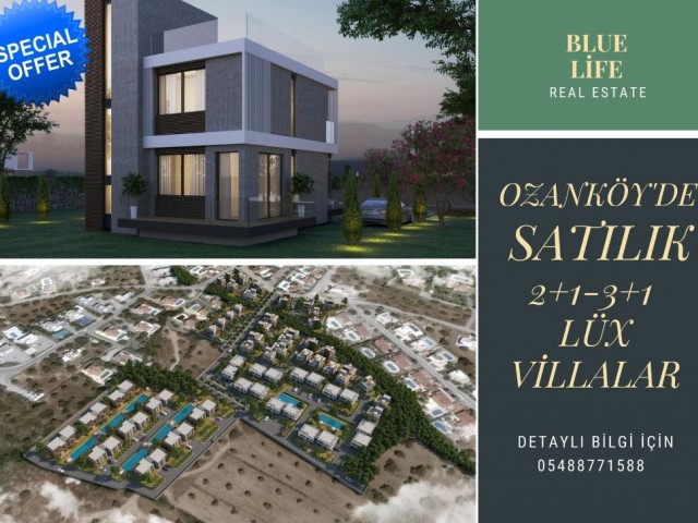 FOR SALE IN OZANKOY 2+1-3+1 LUXURY VILLAS AT SPECIAL PRICES FOR LAUNCH ** 