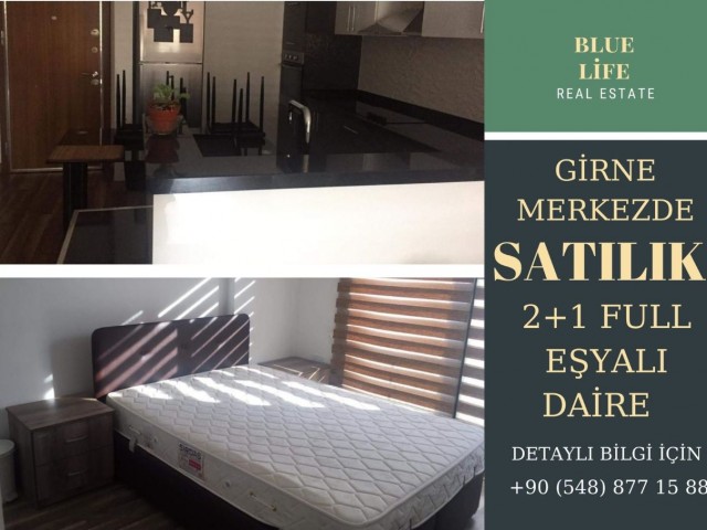 GİRNE MERKEZDE SATILIK FULL EŞYALI 2+1 LÜX DAİRE