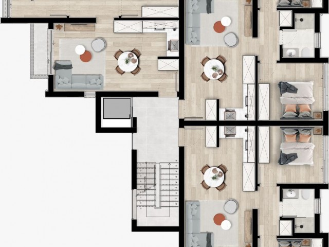 2+1 APARTMENTS IN ORTAKOY