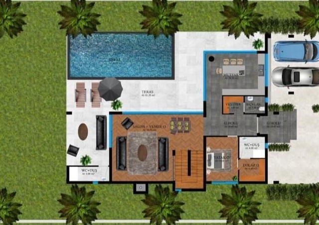3+1 AND 4+1 VILLAS FOR SALE IN GİRNE ÇATALKÖY WITH DELIVERY AFTER 1 MONTH