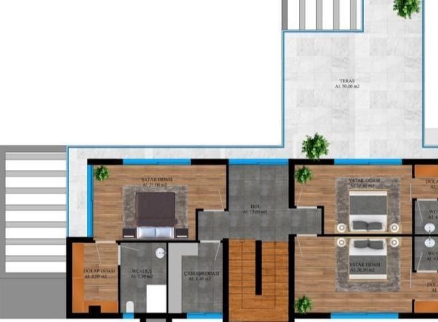 3+1 AND 4+1 VILLAS FOR SALE IN GİRNE ÇATALKÖY WITH DELIVERY AFTER 1 MONTH