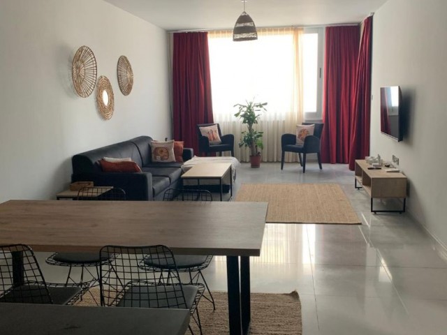 2+1 KOMPLETT MÖBLIERTE WOHNUNG MIT MEERBLICK IN KAŞGARD, KYRENIA