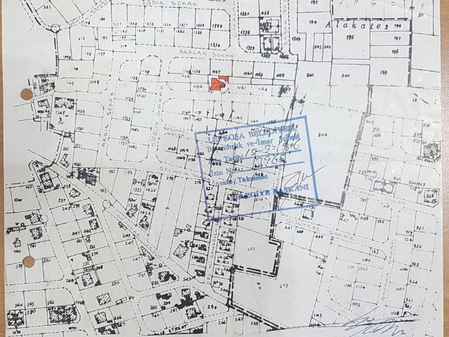 520m2 Land Suitable for Apartment Construction in an Easy-to-Reach and Centrally Located Location in the Kizilbas District of Nicosia / 50% on the Base / 160% in Total / 5 Dec Decks of Land for Sale with Zoning Permission ** 