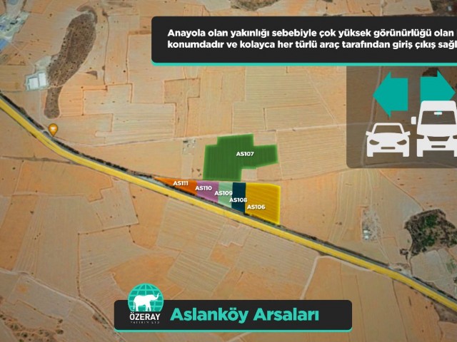 Земельные участки от собственника в Асланкёй по ценам от 99,000 STG ** 