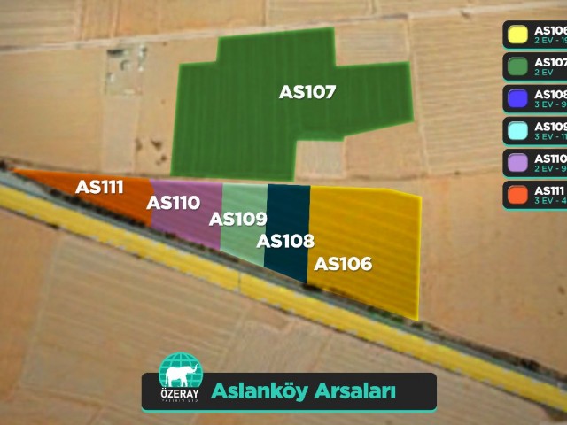 Земельные участки от собственника в Асланкёй по ценам от 99,000 STG ** 