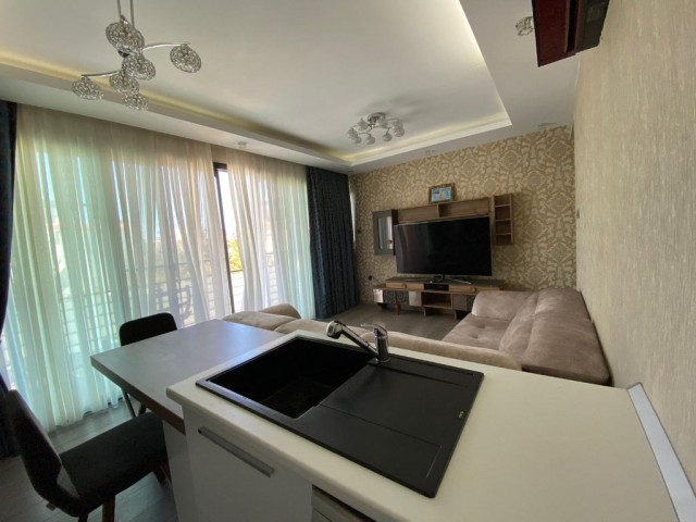 Lapta, Ultra-Luxus-1+1-Wohnung zu vermieten, 0 zum Meer, Komplex mit Pool +905428777144 Englisch, Türkisch, Russisch