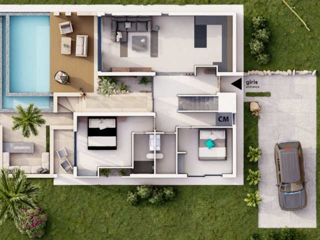 VILLA MIT PRIVATEM POOL ZUM VERKAUF IN KYRENIA ESENTEPE REGION (EINZIGE AUTORISIERTE AGENTUR LETZTE 4 EINHEITEN) ** 