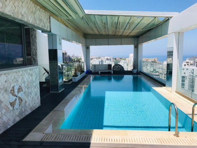 PRIVATE POOL PENTHOUSE FOR RENT IN KYRENIA 