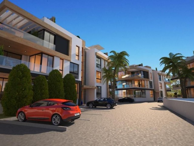 2 BEDROOMS SEA AND MOUNTAIN VIEW APARTMENTS FOR SALE IN ALSANCAK KYRENIA