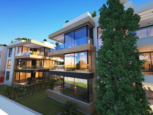 2 BEDROOMS SEA AND MOUNTAIN VIEW APARTMENTS FOR SALE IN ALSANCAK KYRENIA