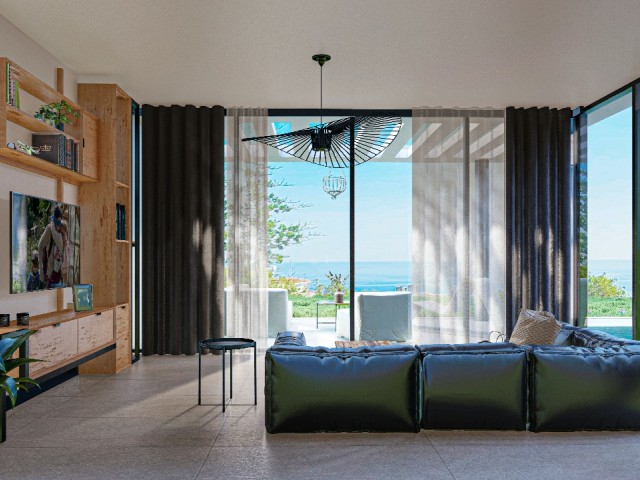 MIT BLICK AUF DAS MEER UND DIE BERGE IN KYRENIA - ESENTEPE, 3 SCHLAFZIMMER IST EINE UNVERGESSLICHE GELEGENHEIT ! Die letzten 3 !!! ** 