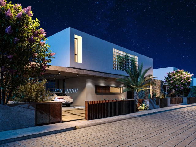 LUXUS 4+1 VILLA ZUM VERKAUF IN GIRNE BELLAPAIS MIT MODERNEM DESIGN MIT POOL ** 