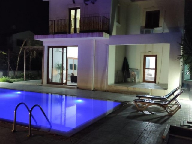 SEA VIEW 3+1 VILLA WITH PRIVATE POOL IN KYRENIA, ALSANCAK 05428885177 ** 