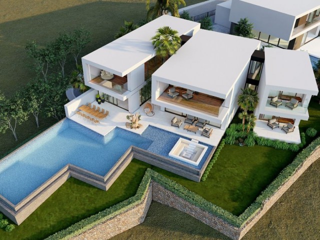 Luxury beachfront villas with private pools and uninterrupted sea views in Çatalköy, Kyrenia