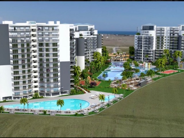 Unfurnished 2+1 flat for rent in Edelweiss Residence İskele