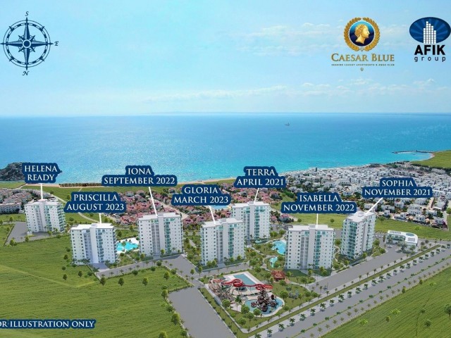 Studio Apartments in complex for sale in North Cyprus 