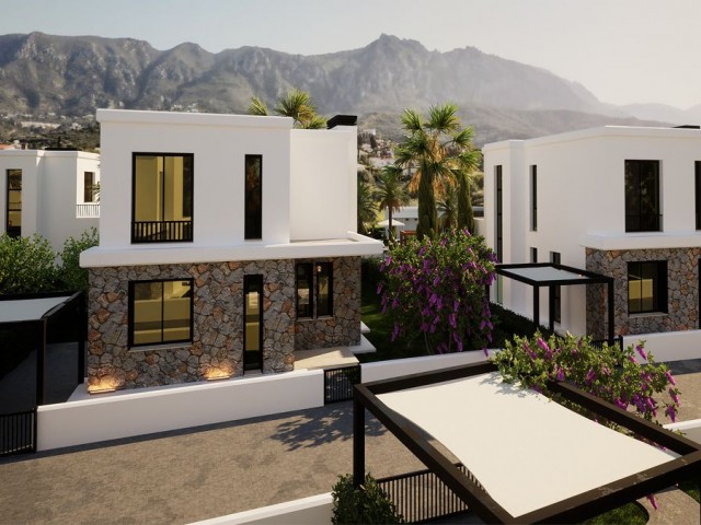 Unique and luxury 3+1 villas for sale in Edremit region of Kyrenia, North Cyprus