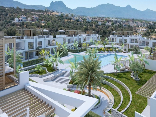 Privilegiertes Penthouse mit 2 Schlafzimmern, nur wenige Gehminuten vom Strand in Esentepe, Nordzypern entfernt