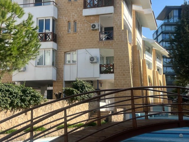 Fully furnished 3+1 flat for rent in a residence with pools in Kyrenia Center 