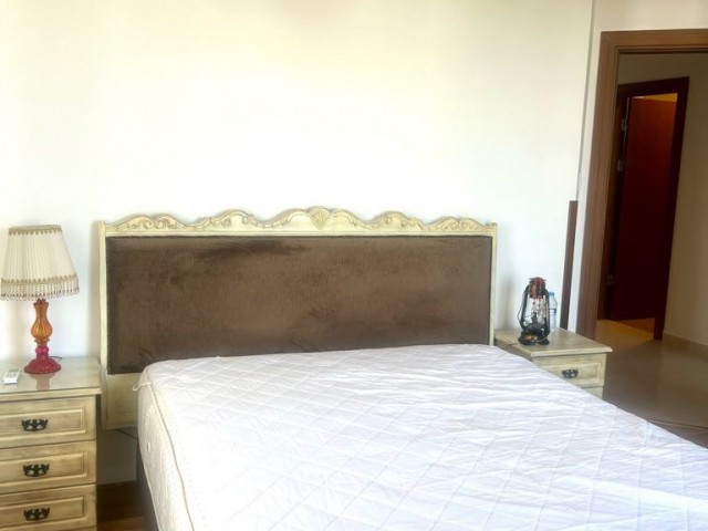 Fully furnished 3+1 flat for rent in a residence with pools in Kyrenia Center 