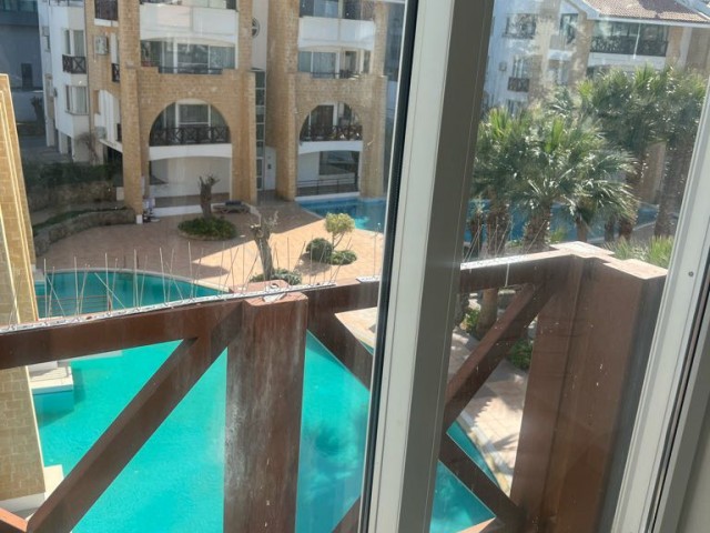 Fully furnished 3+1 flat for rent in a residence with pools in Kyrenia Center 